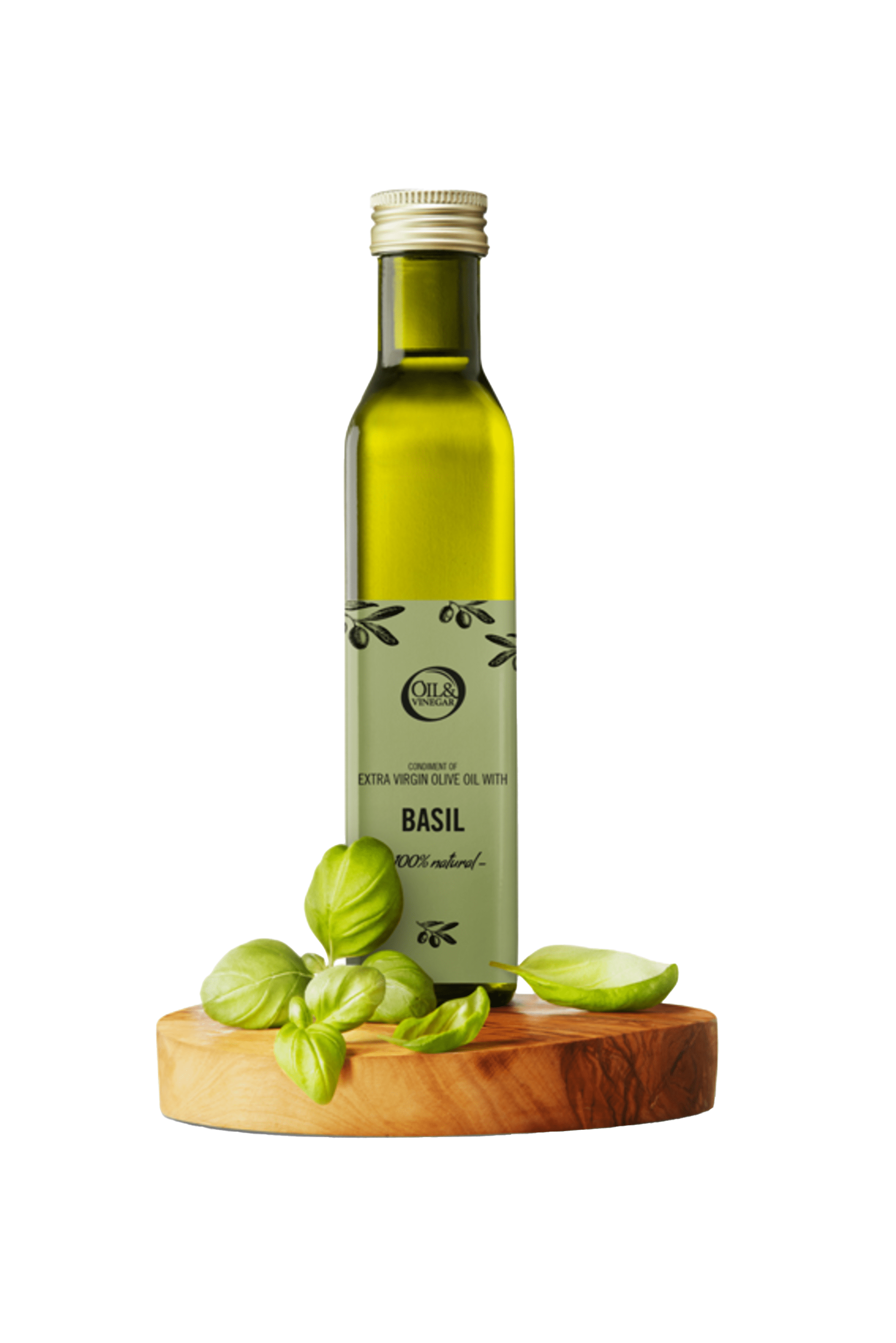 Natives Olivenöl Extra mit Basilikum - 250/500 ml Natives Olivenöl Extra mit Basilikum - 250/500 ml