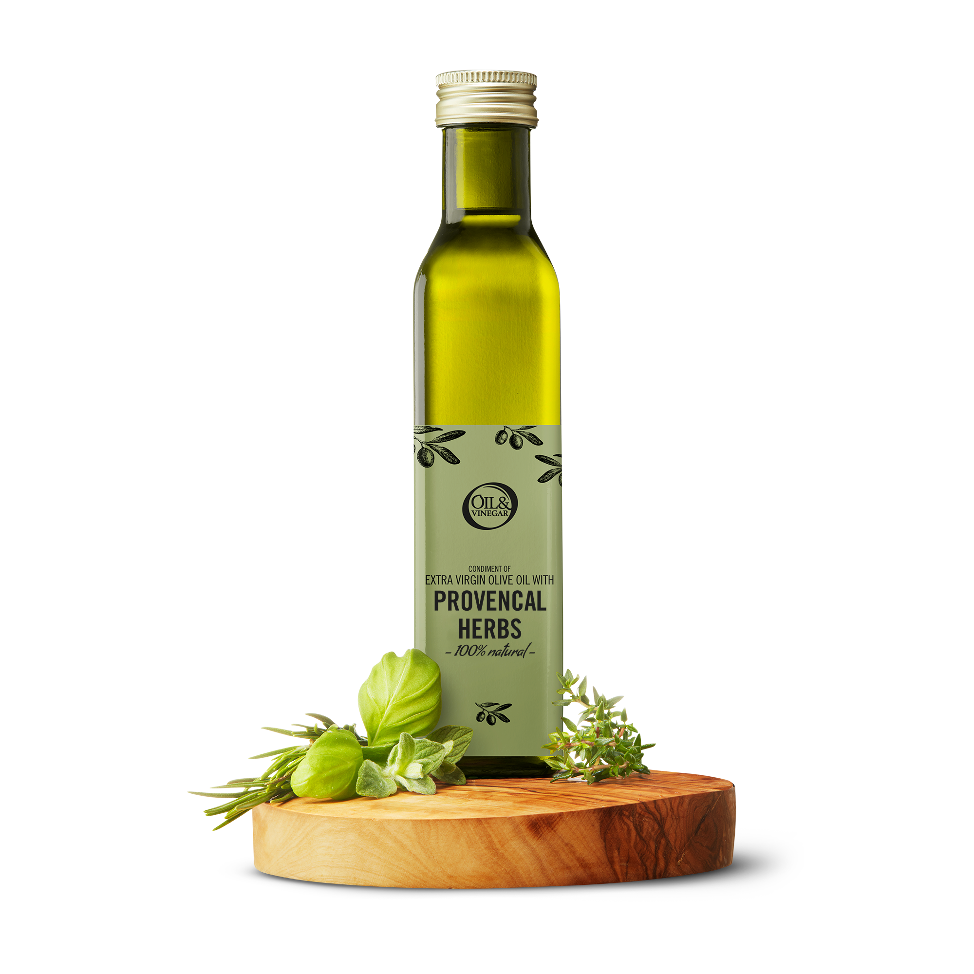 Natives Olivenöl Extra mit  Kräuter der Provence - 250 ml Natives Olivenöl Extra mit  Kräuter der Provence - 250 ml