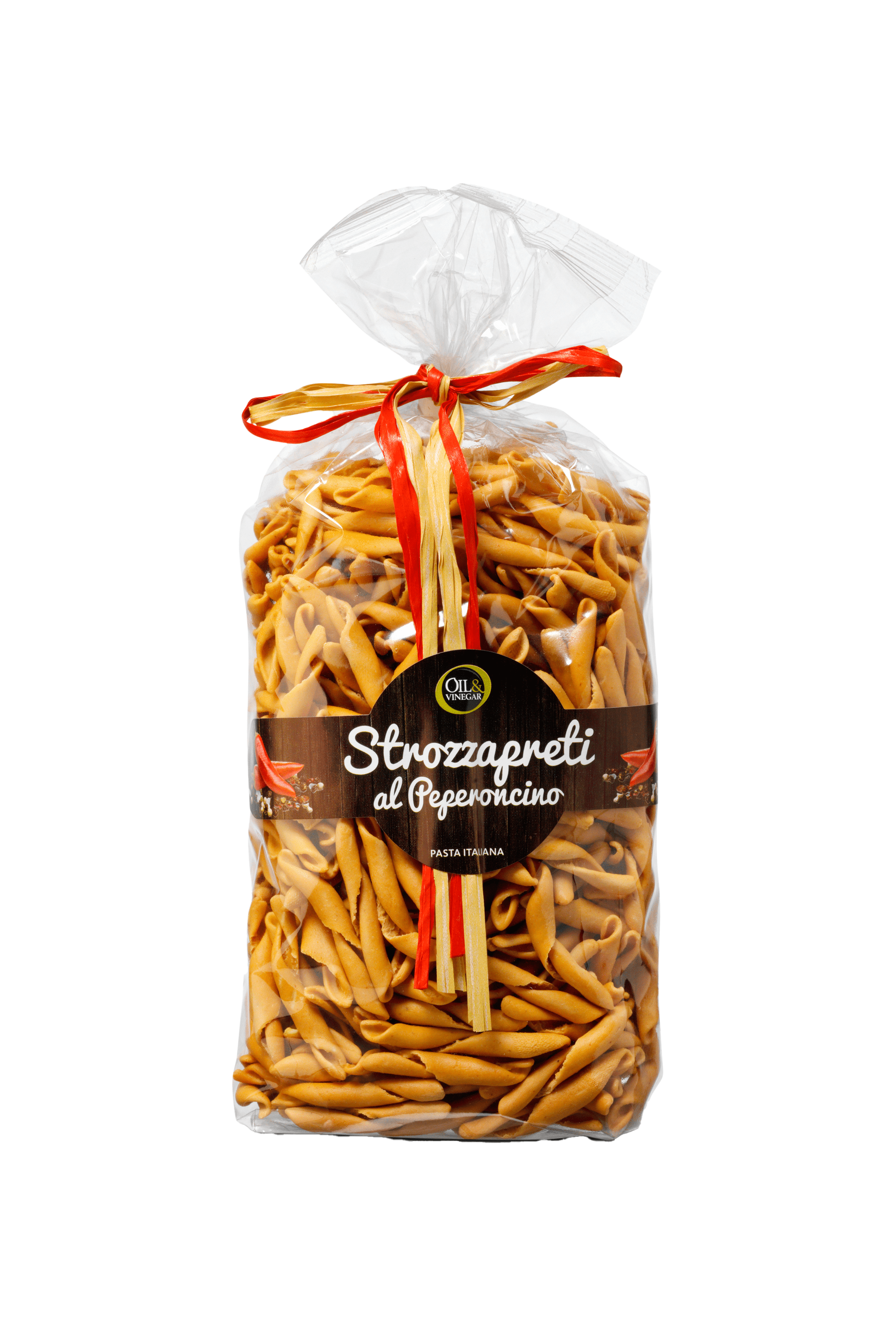 Rote Pasta verfeinert mit Chili - Strozzapreti al Peperoncino - 500 g Rote Pasta verfeinert mit Chili - Strozzapreti al Peperoncino - 500 g
