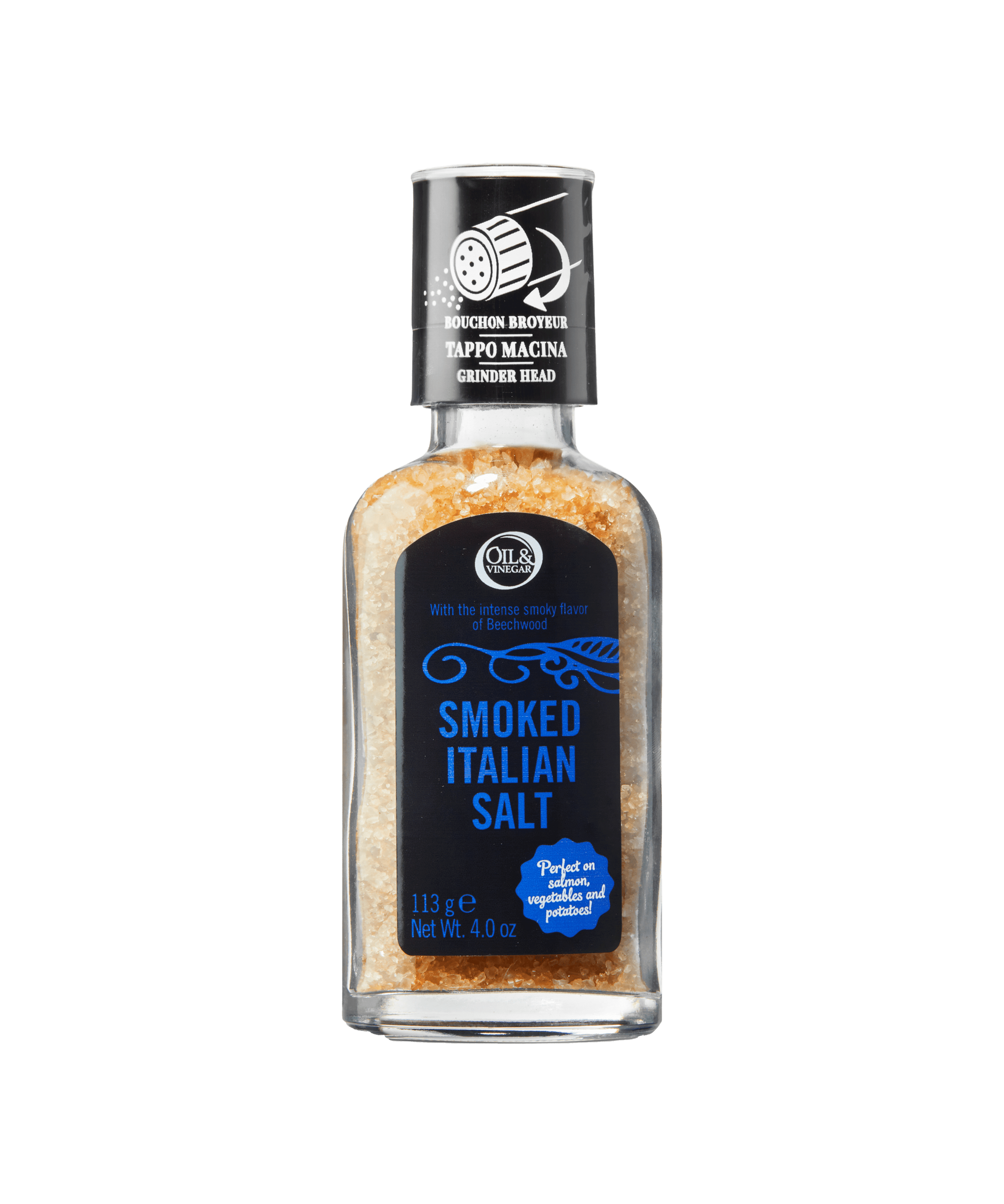 Geräuchertes Meersalz mit Mühle - 113 g Geräuchertes Meersalz mit Mühle - 113 g