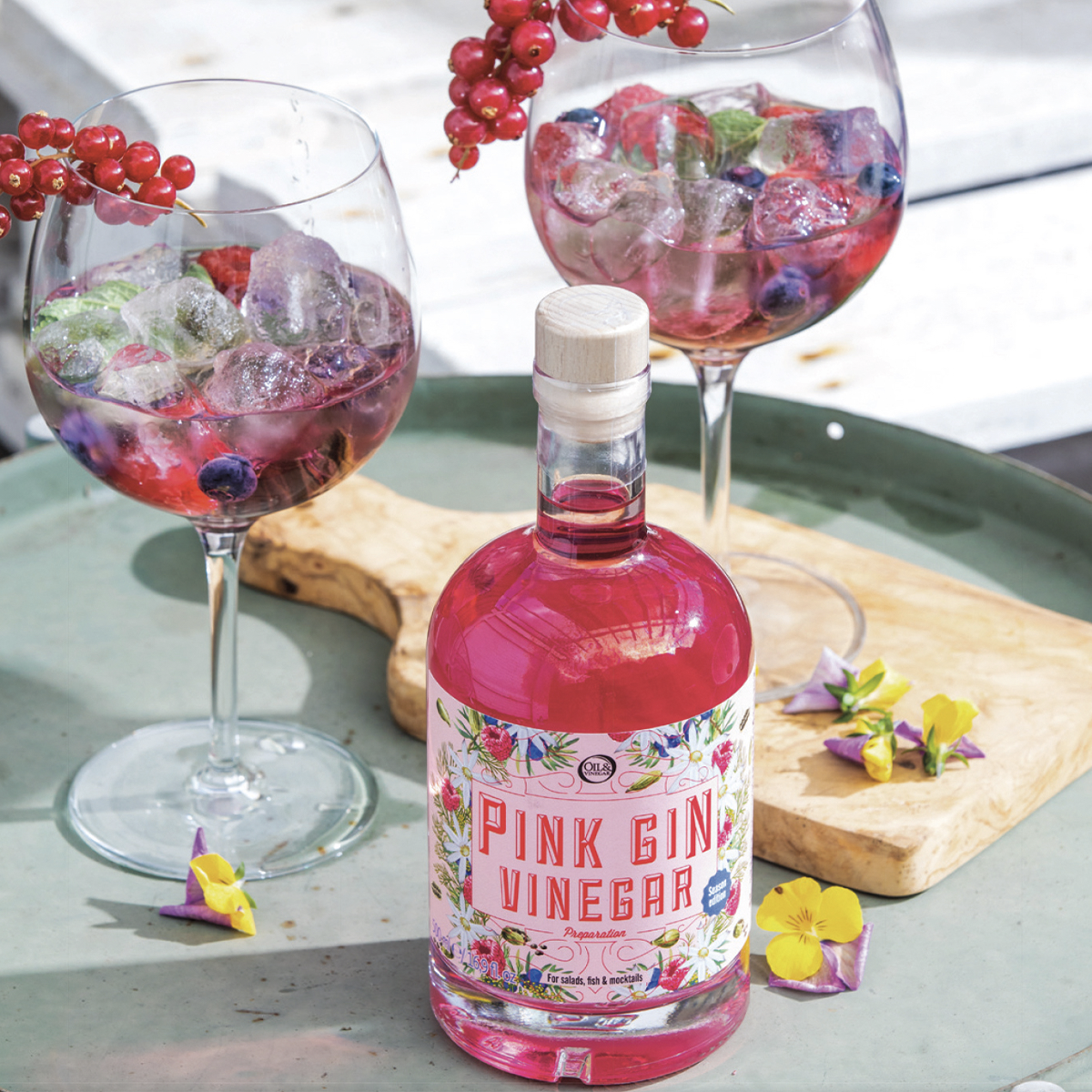Pink Gin Essig Saison-Edition - 500 ml Pink Gin Essig Saison-Edition - 500 ml