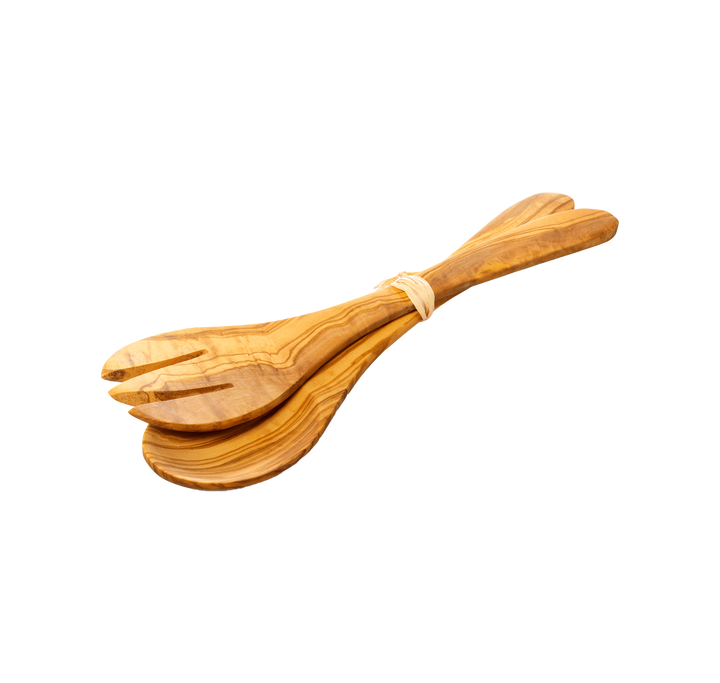 Olivenholz Salatbesteck - 30 cm Olivenholz Salatbesteck - 30 cm