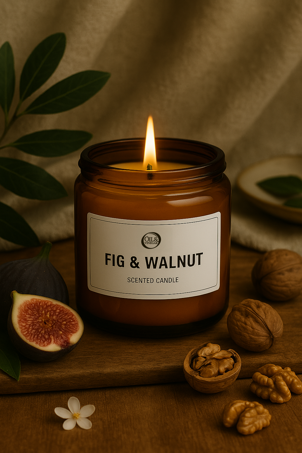 Duftkerze Feige & Walnuss - 180 g Duftkerze Feige & Walnuss - 180 g