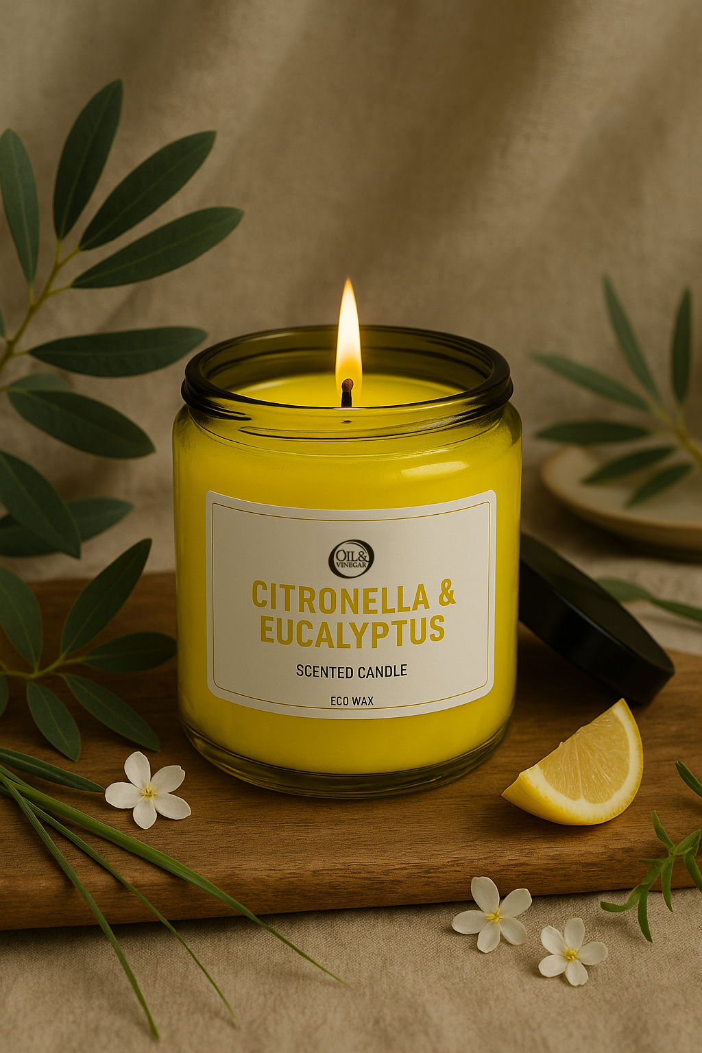 Duftkerze Citronella & Eukalyptus - 180 g Duftkerze Citronella & Eukalyptus - 180 g
