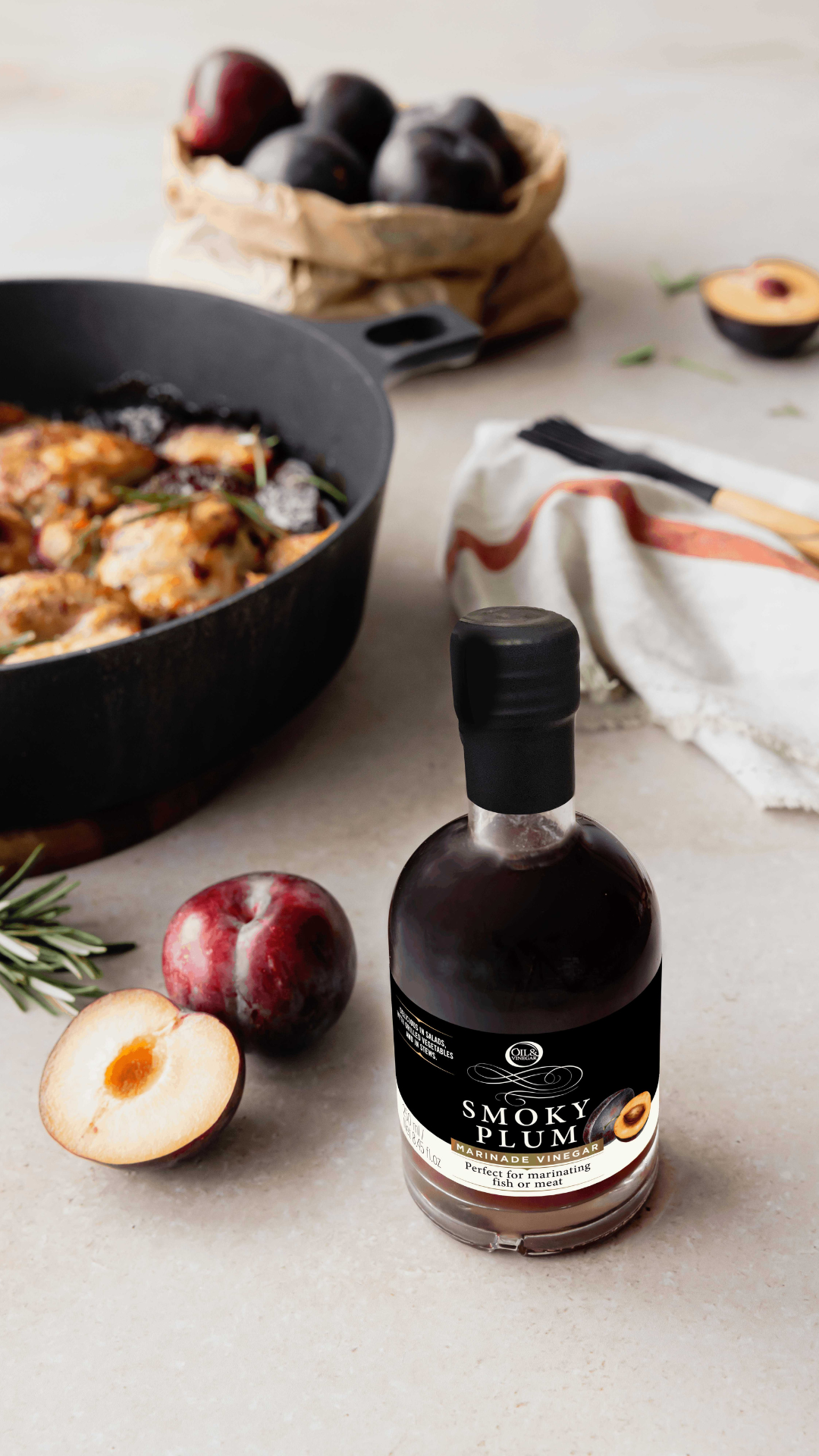 Rauchige Pflaumen-Marinadenessig – 250 ml Rauchige Pflaumen-Marinadenessig – 250 ml