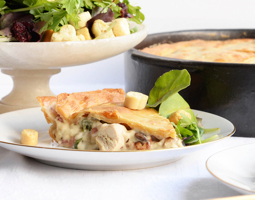 Chick’n Pie met paddenstoelen