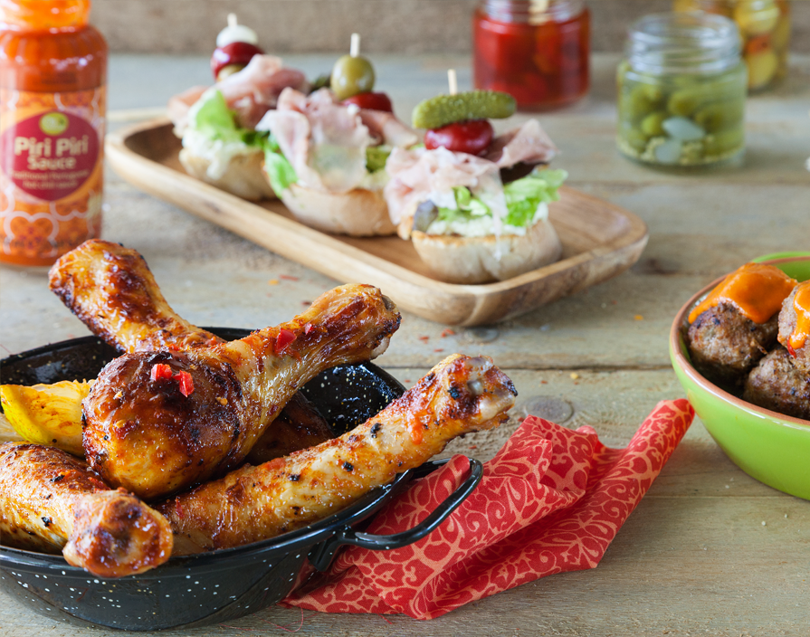 Tapas und Pinchos-Fleisch