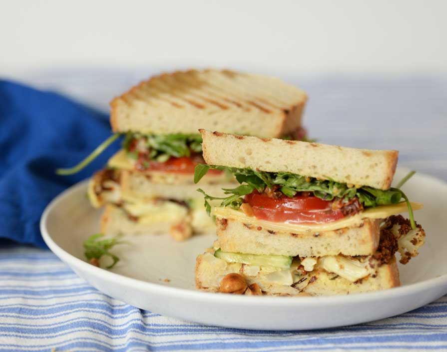 Vegetarisches Club-Sandwich