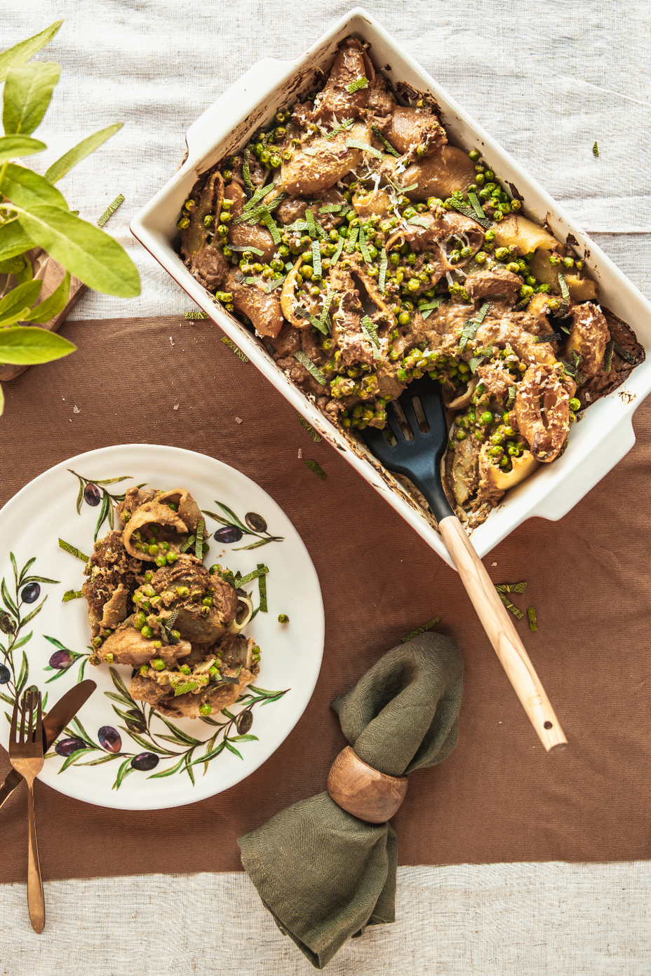 Kürbis-Pasta-Auflauf