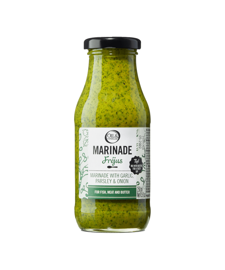 Marinade Fréjus mit Knoblauch, Petersilie und Zwiebeln - 250 ml