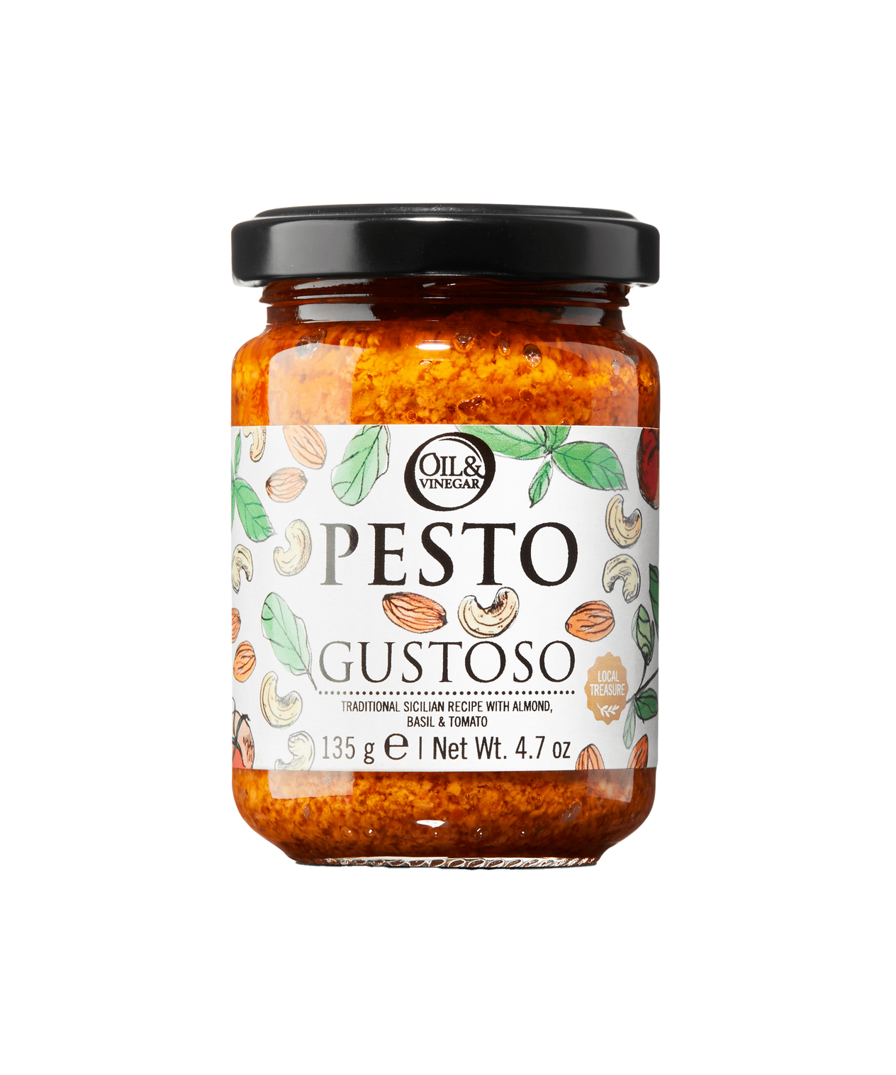 Pesto Gustoso mit Mandeln und Cashewnüssen - 135 g
