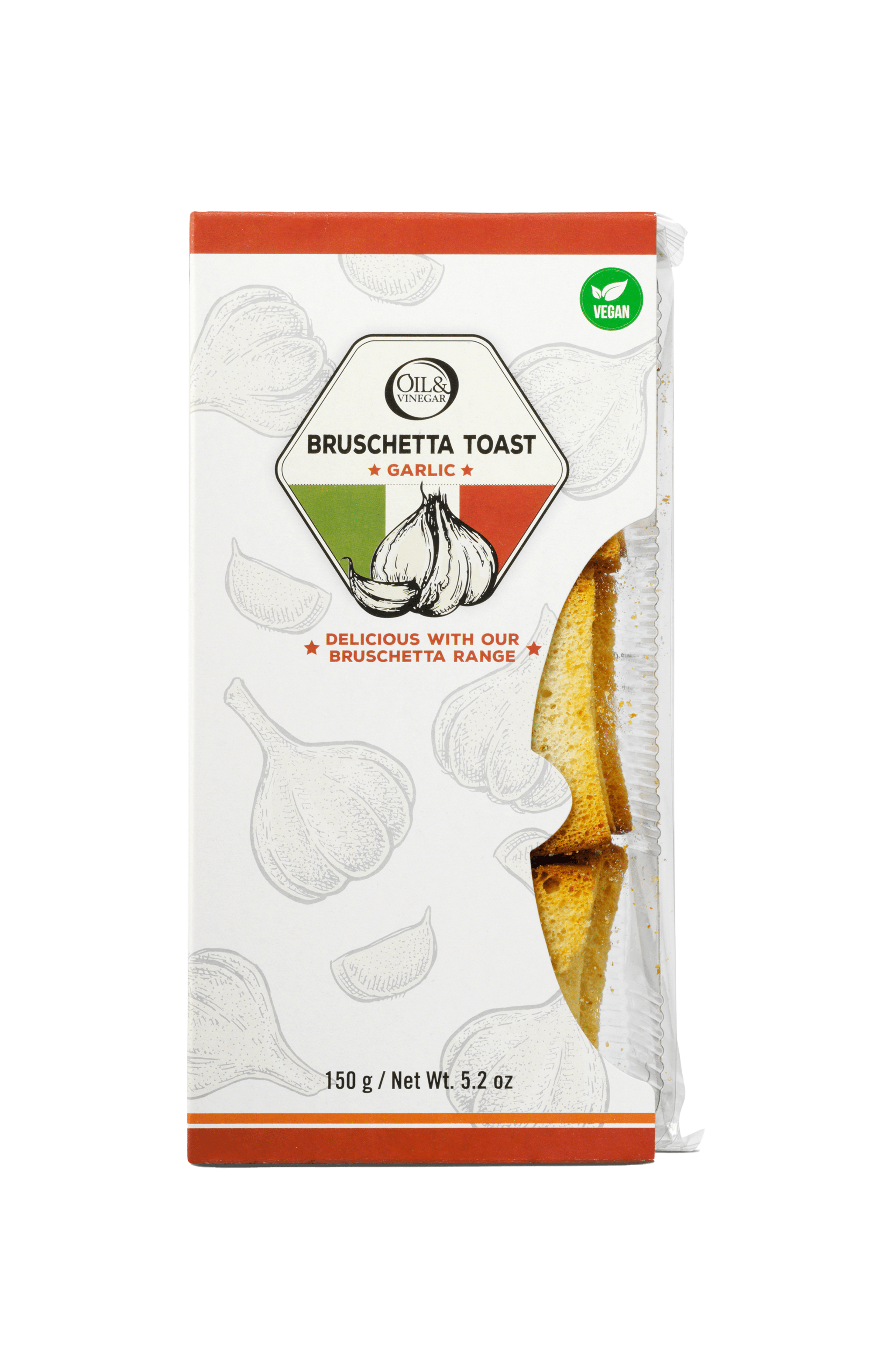 Bruschetta-Toast mit Knoblauch - 150 g