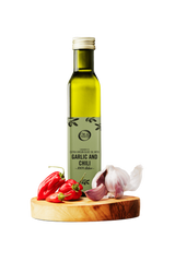 Natives Olivenöl Extra mit Knoblauch-Chili - 250 ml