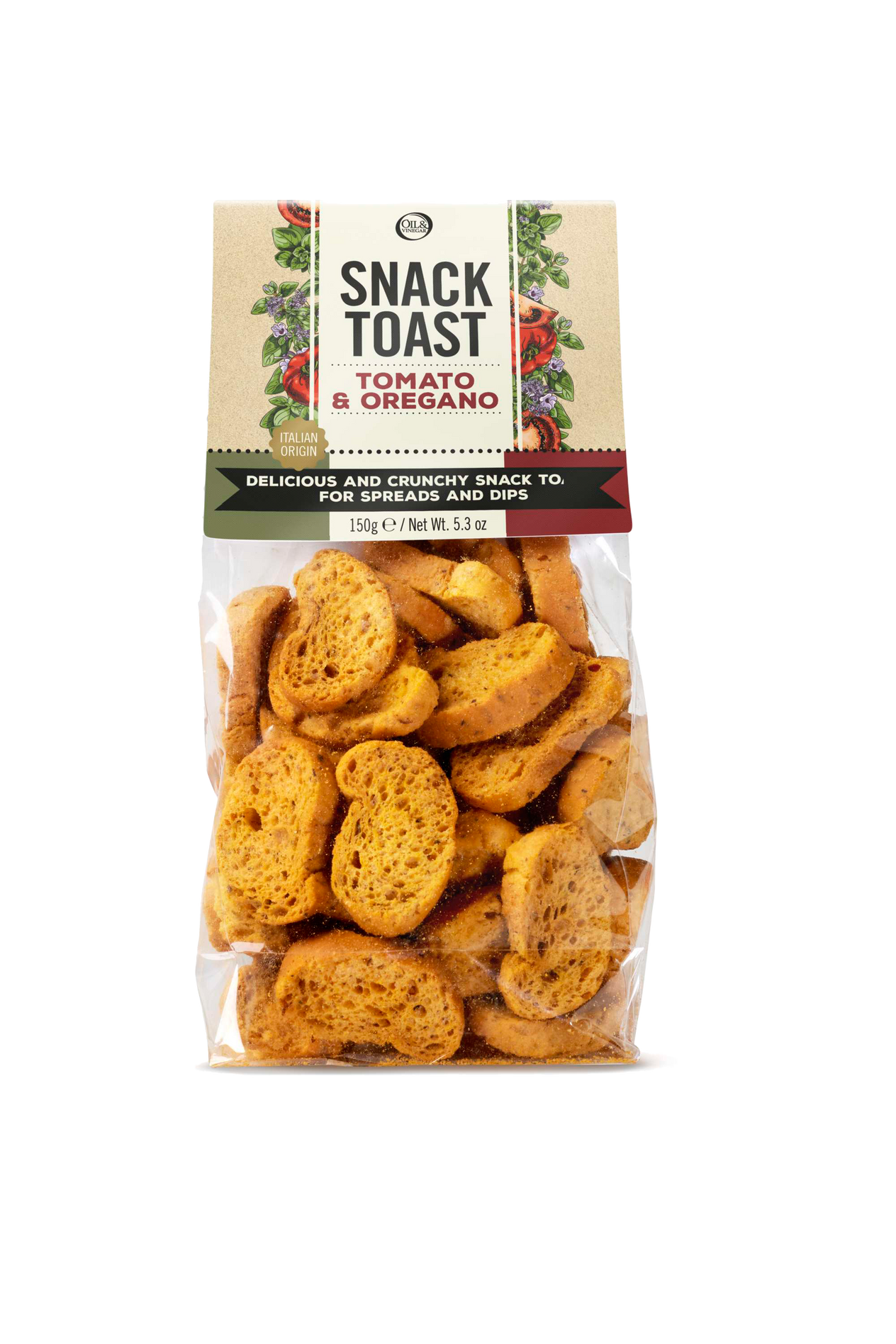 Snacktoast mit Tomate & Oregano - 150 g