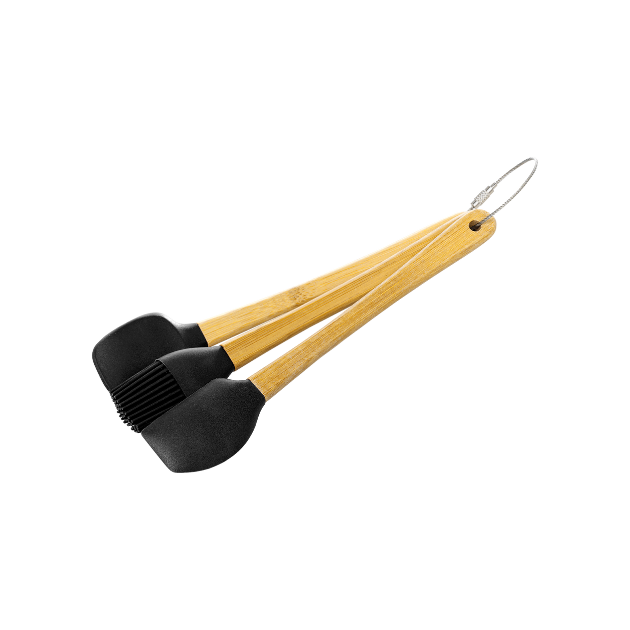 Schwarzes Küchenwerkzeug-Set - 3-teilig - 20cm