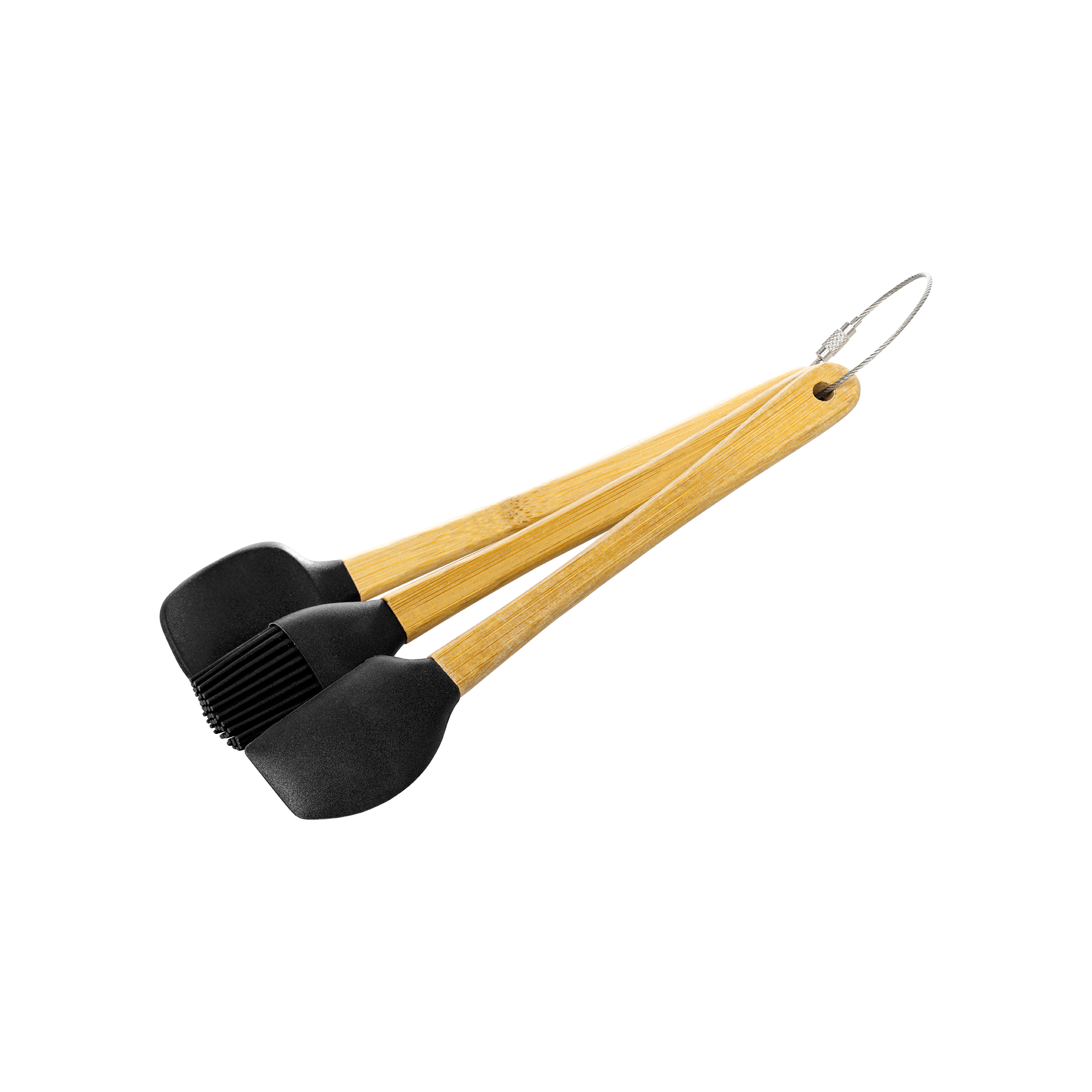 Schwarzes Küchenwerkzeug-Set - 3-teilig - 20cm
