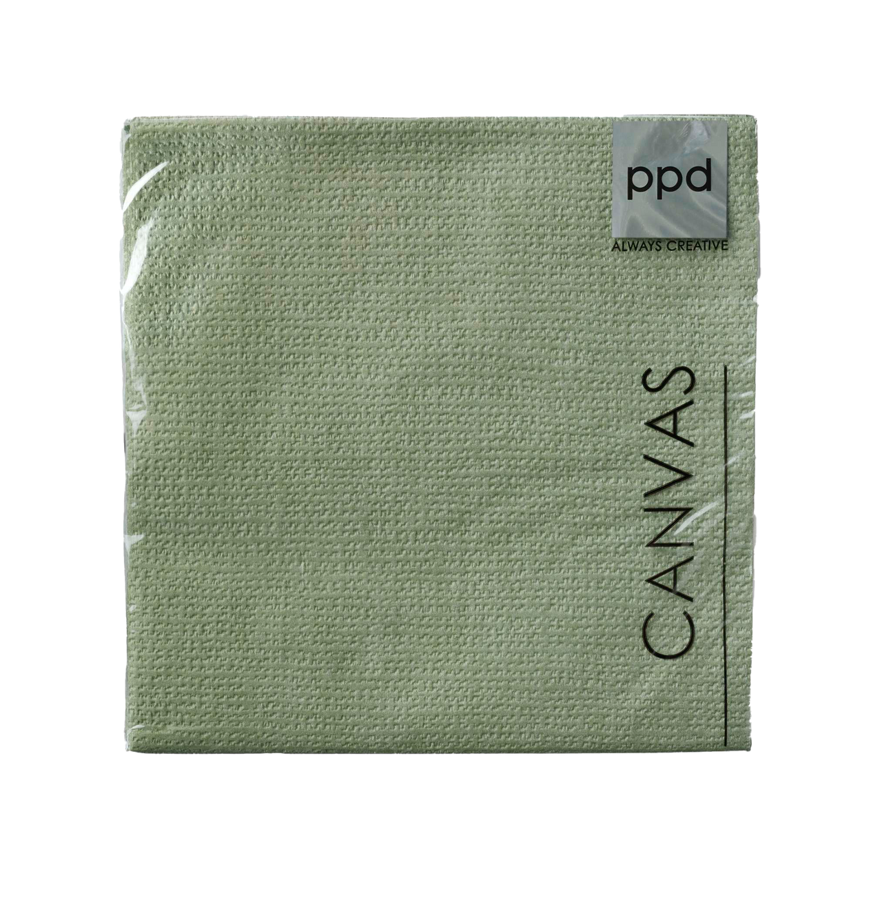 Grüne Serviette - 33x33 cm - Set mit 15 Stück