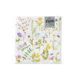 Serviette mit Blumen - 25x25 cm - Set mit 20 Stück