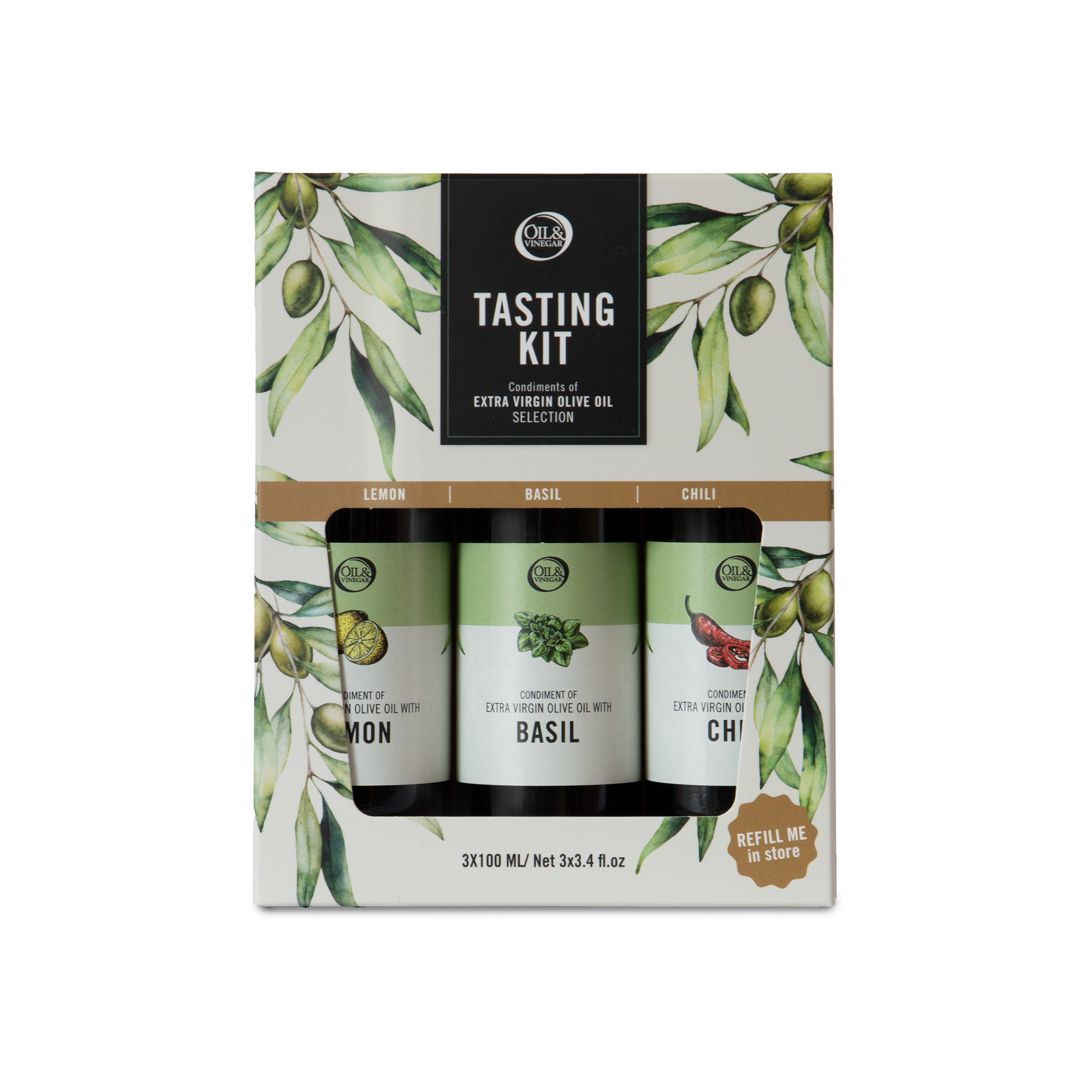 Olivenölen-Trio - Geschenkset - 3x100ml