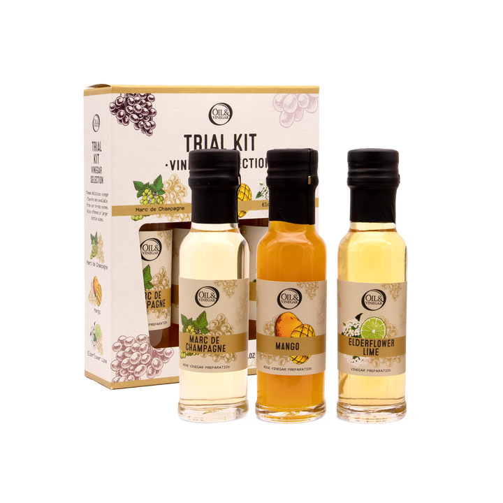 Geschenkset mit 3 Essigen - Probierset - Trial Kit - 3x100 ml