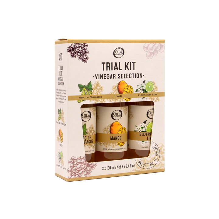 Geschenkset mit 3 Essigen - Probierset - Trial Kit - 3x100 ml