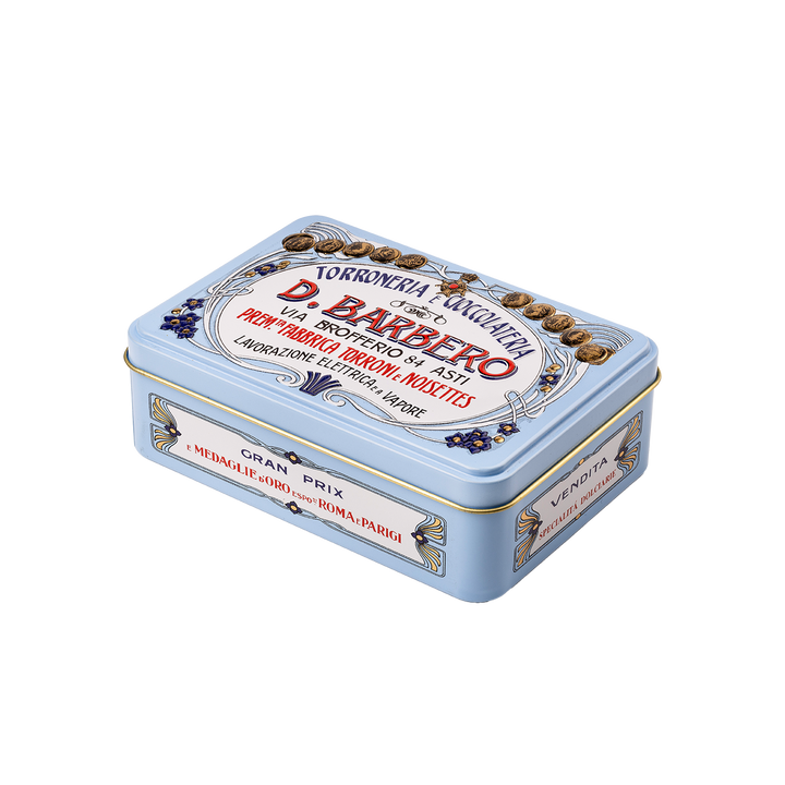 Haselnussschokolade in Vintage-Dose - 100g