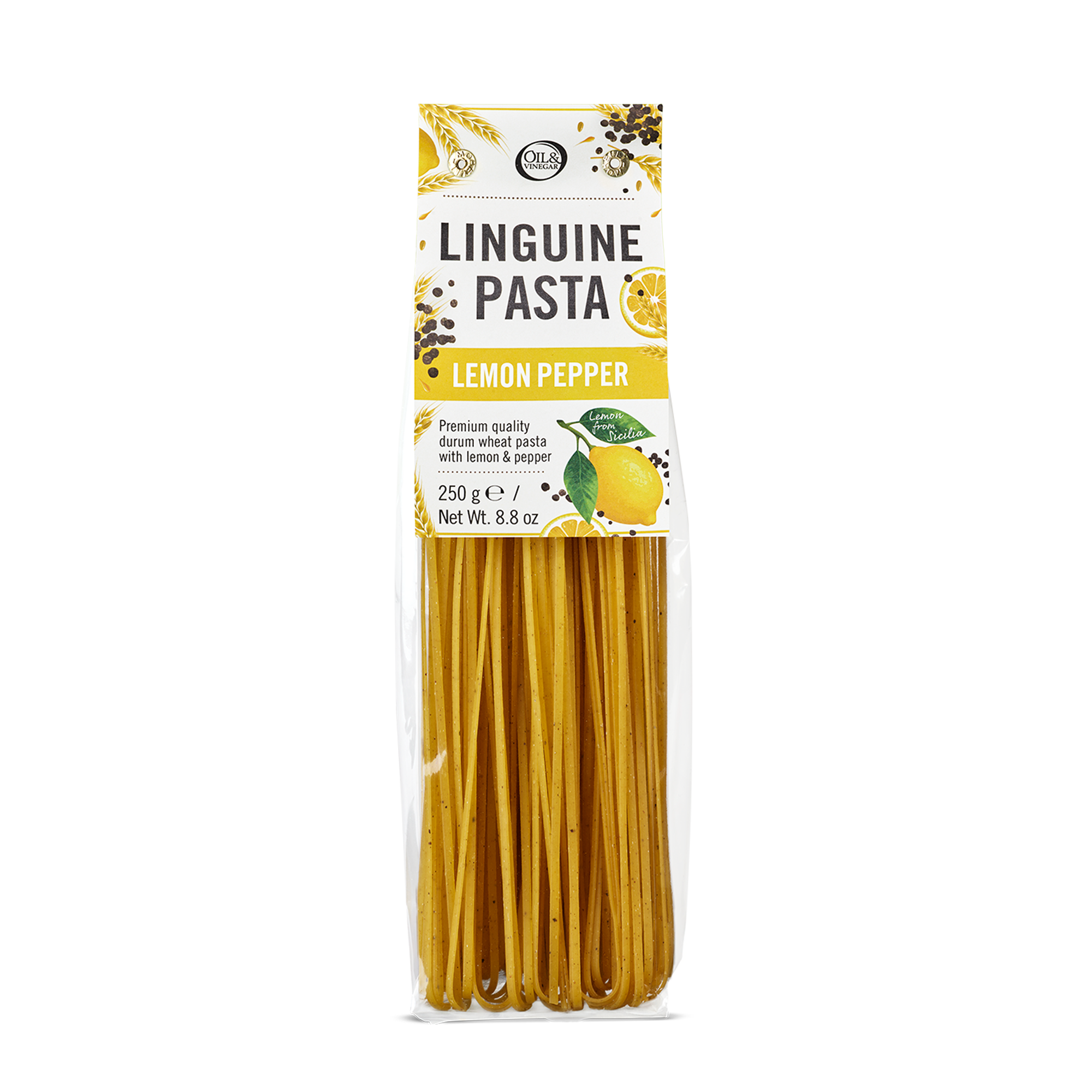 Linguine mit Zitrone und schwarzem Pfeffer - 250 g