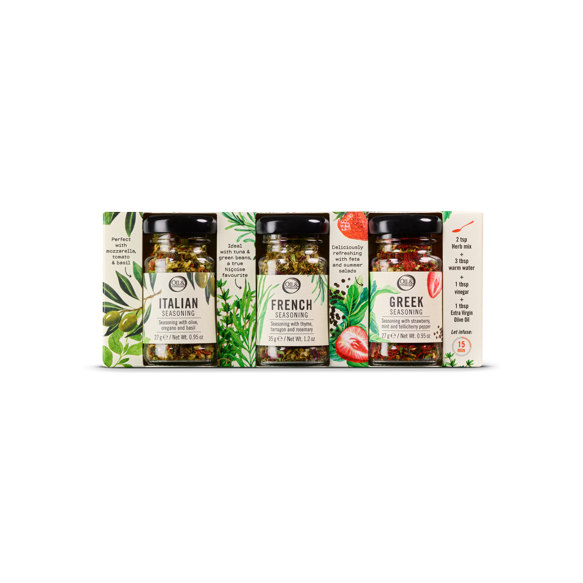 Salatdressing-Gewürz-Trio - 89 g